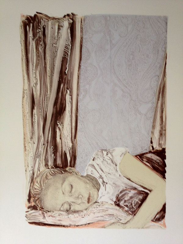 Girl sleeping - final print