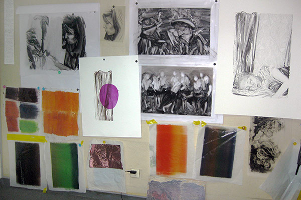 My work wall 23 August 2012